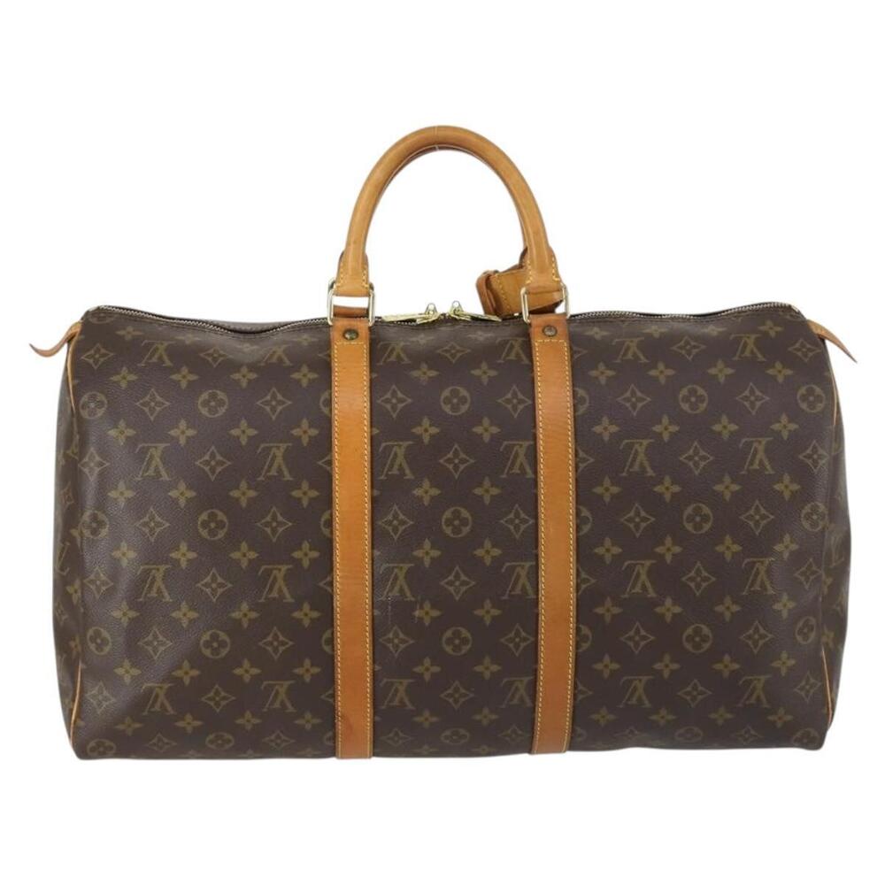 LOUIS VUITTON Monogram Keepall 50 Boston Bag M41426 LV Auth 155568 - Picture 2 of 16
